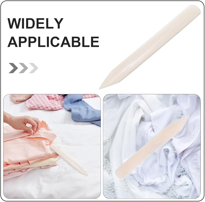 Clothes Scraper for Stain Removal, Cow Bone Scraper Tool for Clothes Heavy Duty Fabric Spotting Tool Laundry Pre Treatment for Stains and Fuzz Removal 5.90 X 0.79 Inches