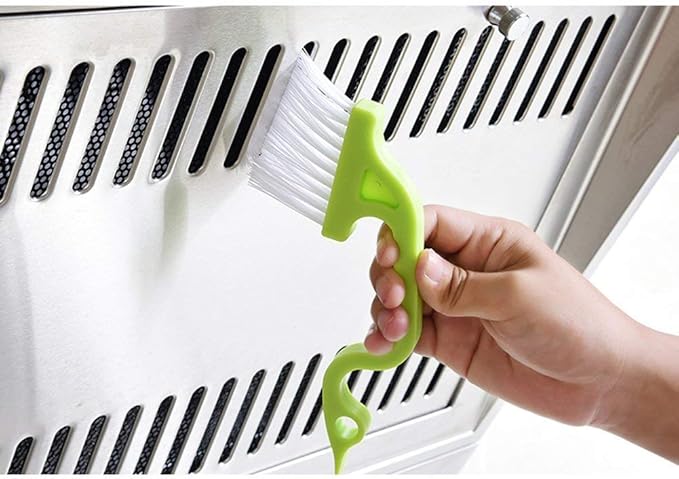 Trycooling Hand-held Groove Gap Cleaning Tools Door Window Track Kitchen Cleaning Brushes (Random Color-Blue, Green, Pink) (2 Pcs)