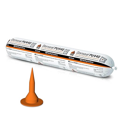 DCP Donseal PU440 Polyurethane Sealant for Concrete, Sidewalk 1 Pack – Expansion Joint Filler, Non-Sag Caulk for Foundation, Walls, Sausage, 20.2 fl oz – Grey