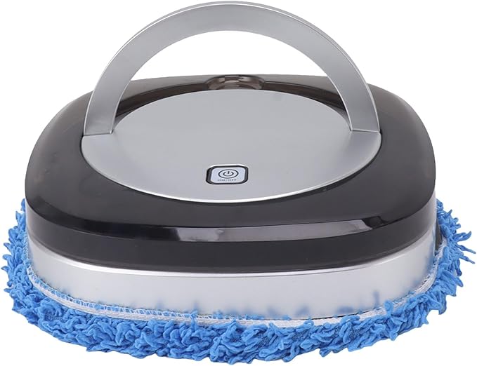EMUKOEP Automatic Floor Mopping Robot Mopping Robot with Water Tank Vacuum and Mop Cleaning Robot (Silver)
