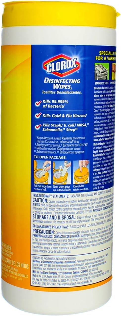CLOROX WIPE LEMON 35CT