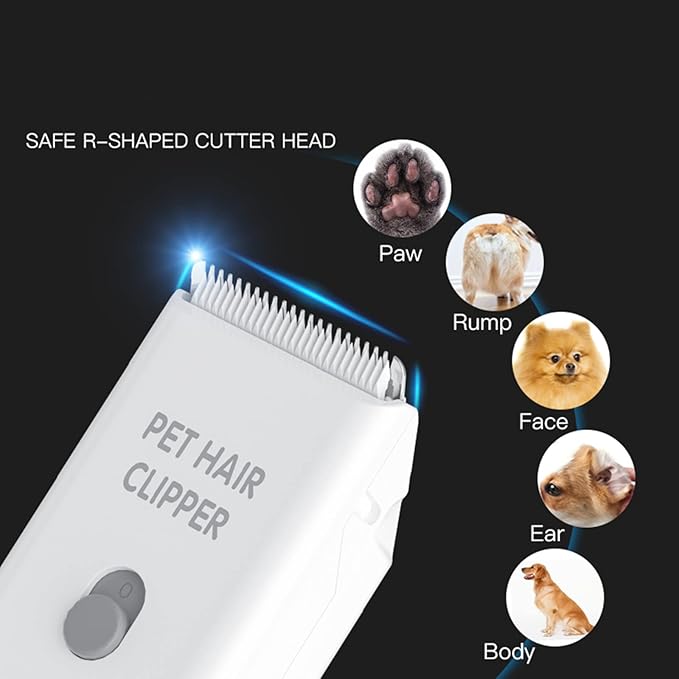 Grimgrow 3 PCS Standard Size Replaceable Ceramic Blades Set Pet Hair Clipper,Cat Dog Common Use Clipper Blade(#AP005)