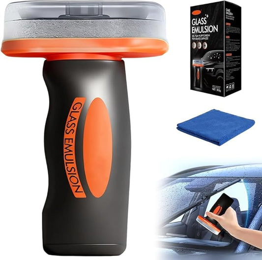 2026 Handheld Glass Oil-Film Remover, New Upgrade Emulsion Cleaner Glass Cleaning Board for Cars, Multifunctional Oil Film Remover for Windshield, Car Glass Brush for Car Maintenance (1, 100g)