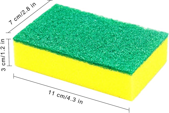 Kitchen Cleaning Sponges, 36Pack Cleaning Sponges in Bulk, Non Scratch Dishwashing Sponges Scouring Pad Odor-Free Scrubbing Dish Sponge Suitable for Washing Dishes, Travel Apartments
