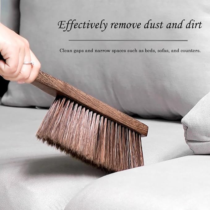 Hand Broom Brush Dust Cleaning: Hand Brush, Dusting Brush, Couch Brush, Soft Brush Cleaning, Dust Broom, Handheld Broom, Bed Brush, Hand Brush for Cleaning The Bed, Sofa, Fireplace, car, etc.
