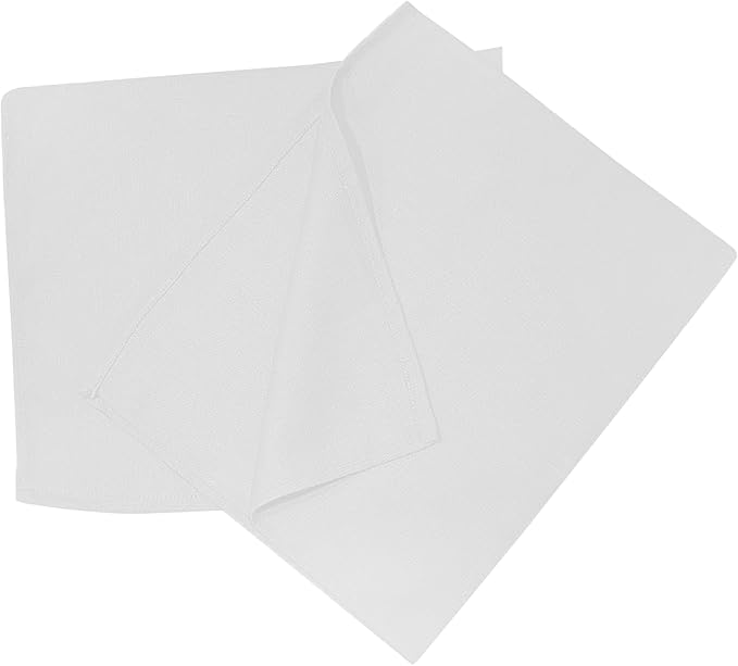 Premium White Huck Towels – (12 Pack) 15 x 30 inches 100% Cotton Bulk Towel for General Cleaning, Auto Shop, and Hospital Use, Super Absorbent, Machine Washable Cloth