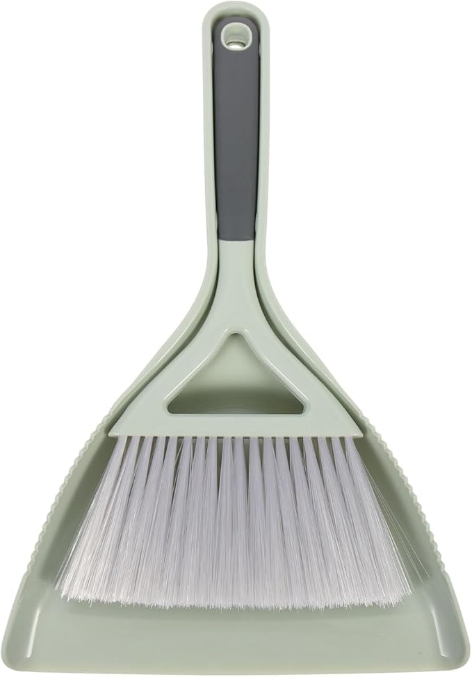 UTHCLO Mini Broom and Dustpan Set Portable Handheld Desktop Cleaning Kit Compact Small Dustpan Brush for Keyboard Laptop Tabletop Use