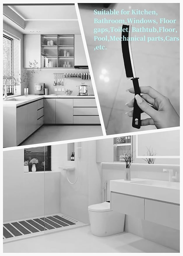 4 PCS Crevice Cleaning Brush,Hard Bristle Crevice Cleaning Brush,Crevice Cleaning Tool is Effective to Clean The Small Gap of Kitchen, tolilet and Windows.