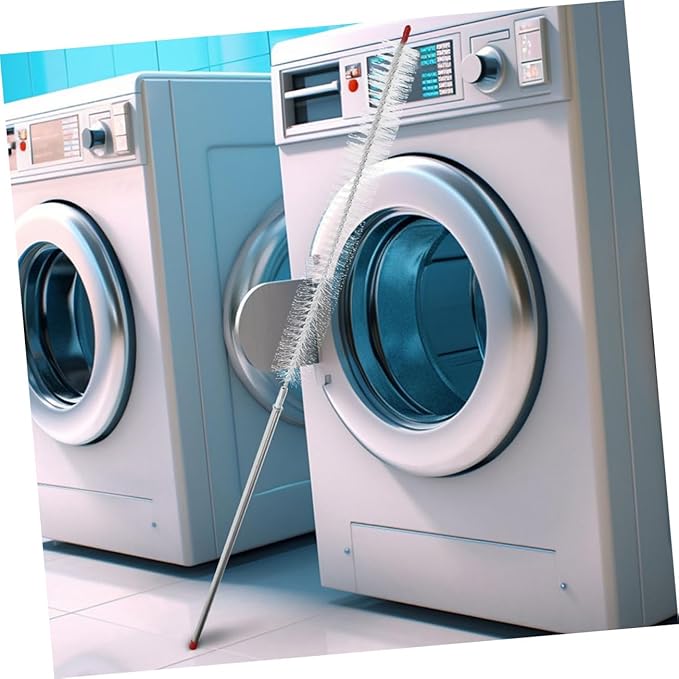 ULTECHNOVO 2Pcs Stainless Steel Washing Machine Cleaner Brush with Long Handle for Deep Cleaning Appliances Dryer Lint Brush for Efficient Vent and Refrigerator Maintenance