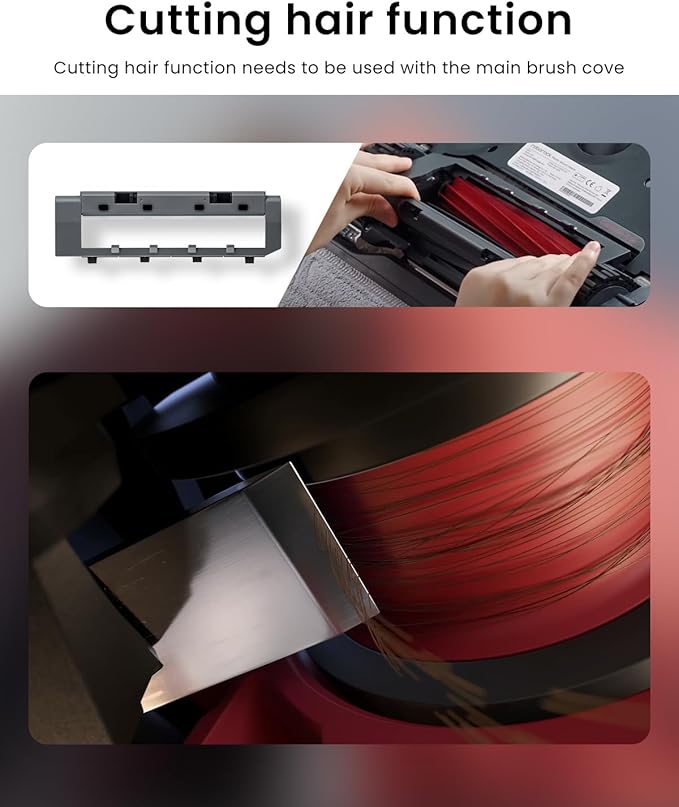 Rrochio Rubber Main Brush for Roborock Q Revo Series,S7 Max Ultra,S7,S7+,S7 MaxV,S7 MaxV Plus,S7 MaxV Ultra,Q7 Max,Q7 Max+,Q5,Q5+,QV35A Robot Vacuum,Replacement Part Rubber Main Roller Brush