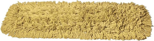 Tidy Tools Commercial Dust Mop Replacement Head - 24 x 5 in. Cotton Nylon Reusable Mop Head- Industrial Dust Mop Refill for Floor Cleaning & Janitorial Supplies, Yellow