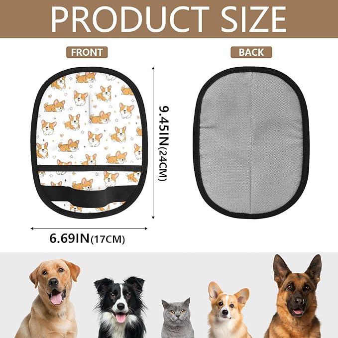 Corgi Pet Hair Removal Glove for Cats & Dogs Reusable Pet Hair Removal Glove pet Hair Electrostatic Gloves