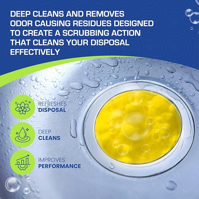 True Fresh- 39 Pcs Bundle- Garbage Disposal Cleaner -Compatible with All Disposal Brands and Washing machine Cleaner Tablets compatible with Front Loader -Top Loader -HE, Deodorize and Descales