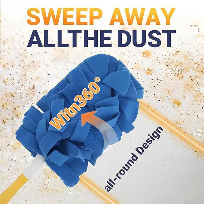 360° Electrostatic Duster Refills — The Sustainable Choice for a Dust-Free Home, Washable Reusable Duster Pads with Microfibers, Heavy Duty Dusters for Cleaning (Refill Pack (5 Pcs))