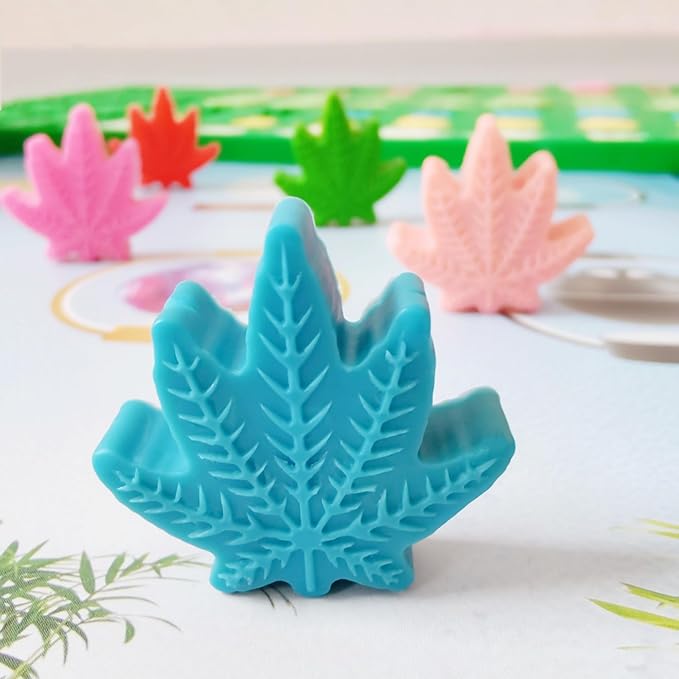Leaf Silicone Molds For Chocolate Gummy Candy, Leaf Wax Melts Molds with Scraper (leaf)