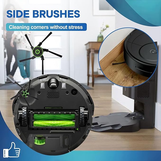 roomba Wheel Replacement for iRobot Roomba s9 (9150) and s9+ (9550) Series Robot Vacuums (Includes 2 Side Brushes, 4 Drive Wheels, 2 Dust Bags, 1 Screwdriver)