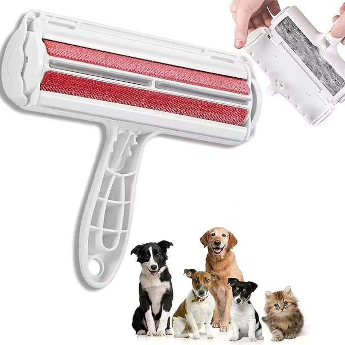 ALPHAA Pet Hair Remover - Roller Pet Hair Remover and Reusable Lint Roller Effortlessly Eliminate Fur from Furniture, Carpets, and Clothing - A Must-Have for Pet Owner