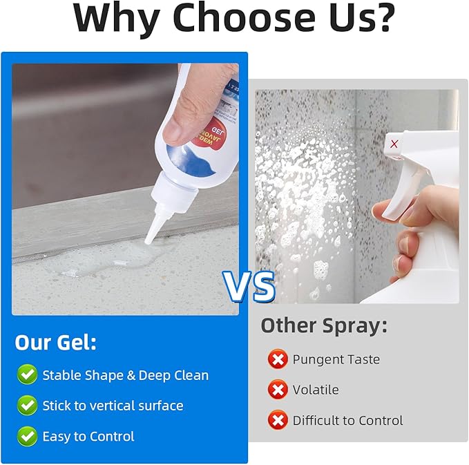 G · PEH Home Remover Gel, 2 Pack Washing Machine Cleaner Home Cleaner Gel or Washing Machine, Refrigerator Strips, Cleaner For Tiles Grout Sealant Bathroom for Home Sink, Showers, Kitchen - 7Fl Oz