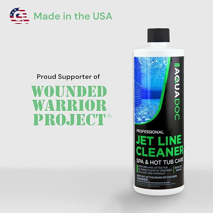 Spa Jet Cleaner for Hot Tub - Spa Jet Line Cleaner for Hot Tubs & Jetted Tub Cleaner to Keep Your Jets Clean - Fast Acting Spa Flush for Hot Tub (Jet Line Cleaner - 1 Quart)