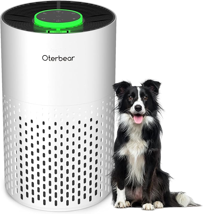 Air Purifiers for Home Bedroom Up to 1250 Ft² - H14 HEPA Air Purifier with Aroma & Sleep Mode - 24dB Small Room Air Purifier for Allergies, Smoke, Dust, Pollen, Pet Dander,4000B,White