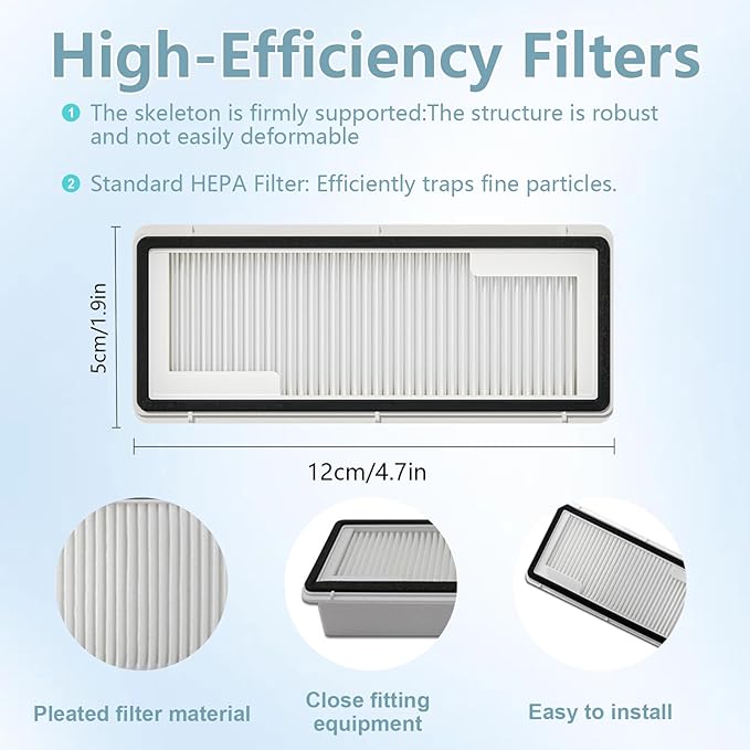 Filters for Narwal Freo Z Ultra, Freo X Plus, Freo X Ultra, Freo Z10 Vacuum Cleaner, Freo X Ultra Filter, Freo Z Ultra Accessories Replacement Part 6 Pcs
