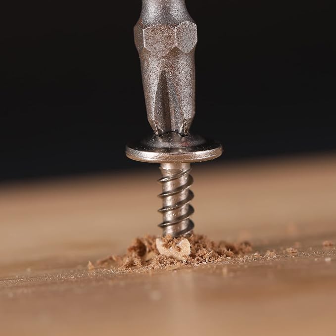 #8 x 1/2" Wood Screw 500Pcs 410 Stainless Steel Standard Thread Truss Head Fast Self Tapping by SG TZH