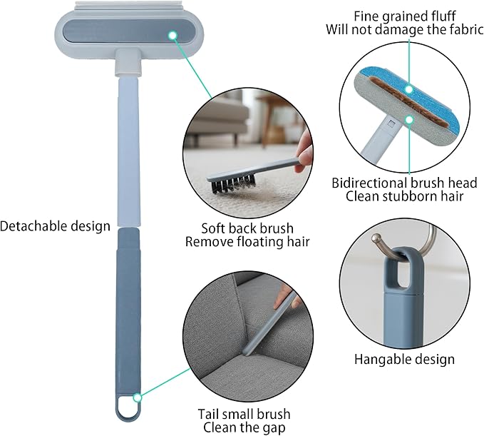 Multifunctional Pet Hair Remover Tool for Furniture,Multifunctional Double Sided Dogs Cats Hair Removal Brush & Pet Grooming Comb,Washable and Reusable,Suitable for Sofas,Carpets,Clothes,Pet beds,Etc