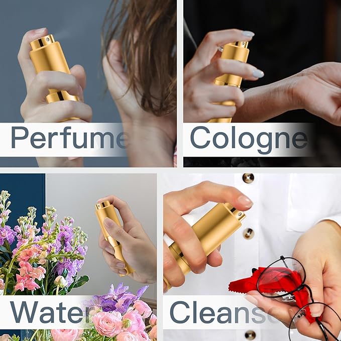 Perfume Travel Refillable Atomizer Bottle: Cologne Spray Mini for Refill - Empty Fragrance Sprayer for Men - Large Size 20ML