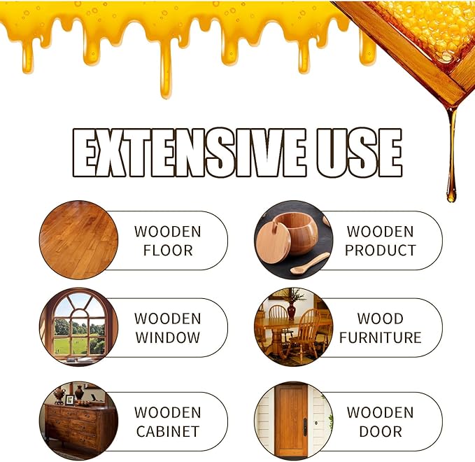 3 Pcs Beeswax Wood Polish, Beeswax Spray Suitable for Leather Floors Wood Furniture Polish and Cleaner.