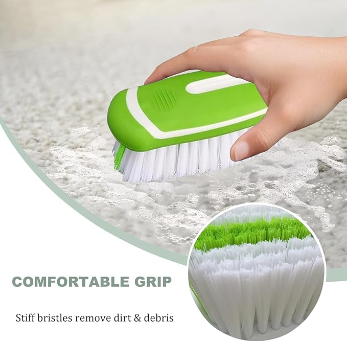 Cleaning Brush, for Car Interior and Home, Couch，Carpet Brush (Green)