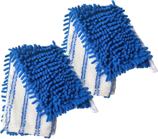 Dovcleing 2 Pack Microfiber Mop Refills Compatible with O-Cedar Dual-Action Flip Mop Resuable Replacement Mop Heads for Dry & Wet Use