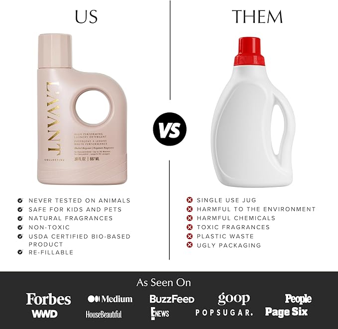 L'AVANT Collective High Performing Laundry Detergent Soap | Luxury Cleaning & Powerful Odor Defense Liquid Ultra Concentrated Professional Wash 30 Oz (30 Fl Oz (Pack of 1), Blushed Bergamot)