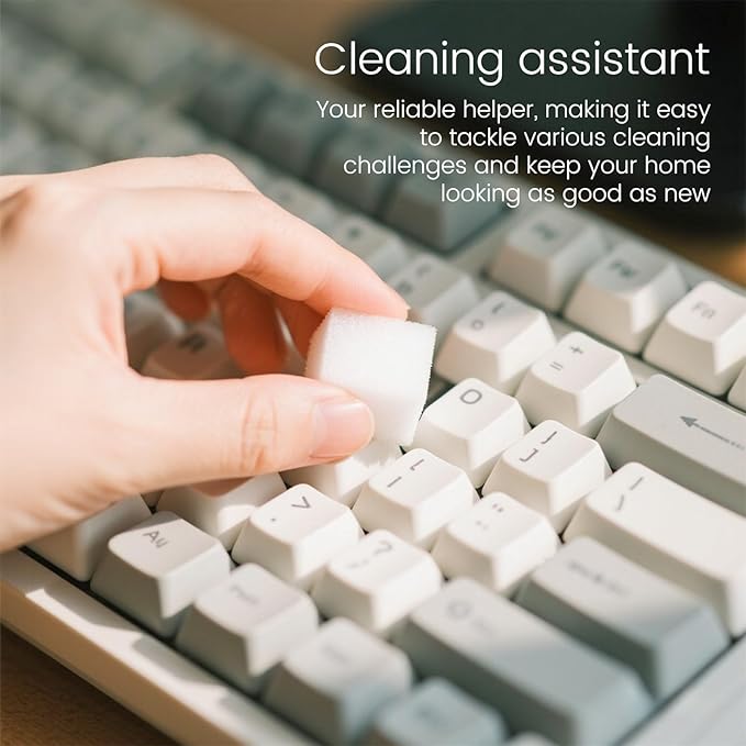 16x8x2cm 20PCS (32 Small Pieces of Each Pack) Melamine Sponge Magic Eraser Sponge in Bulk Small Cleaner Pads Melamine Pads for Dishes Cleaning Eraser for Kitchen, Bathroom, Toilet