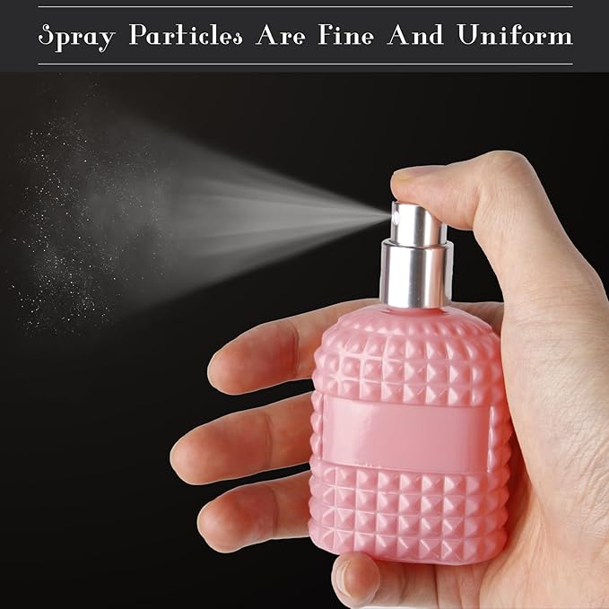 4 Pack Refillable Spray Perfume Bottles, 30ML Colorful Thick Glass Empty Perfume Bottles, Perfume Atomizer Travel Cologne Sprayer Bottles
