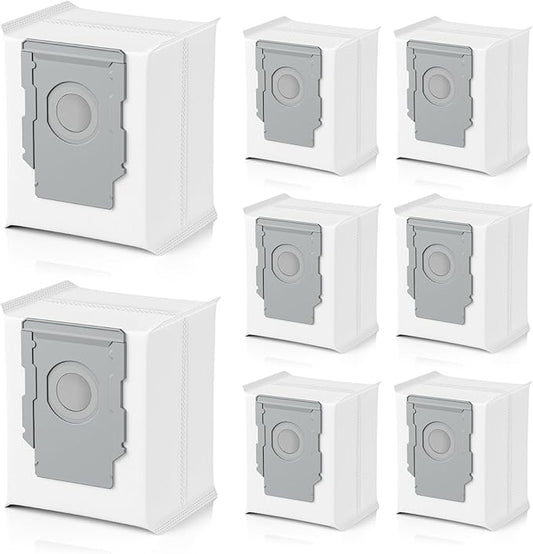 8 Pack Vacuum Bags for irobot Roomba i7, i7+, i8, i8+, i3, i3+, i4, i4+, i5, i5+ i6, i6+, j5, j5+, j6, j6+, j7, j7+, j8, j8+, j9, j9+, s9, s9+, Replacement for i & s & j Series Dirt Disposal