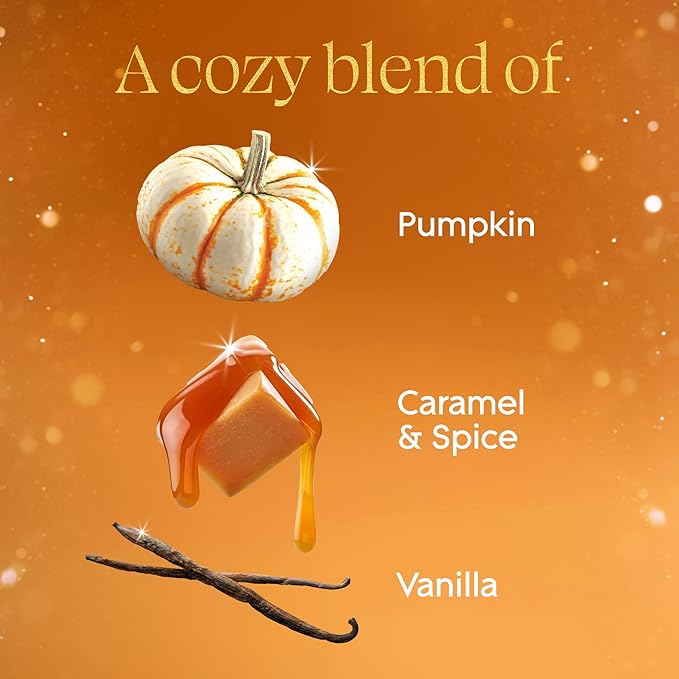 Glade PlugIns Refills Air Freshener, Pumpkin & Ginger, Scented and Essential Oils for Home and Bathroom, 0.67 Fl Oz, 5 Count
