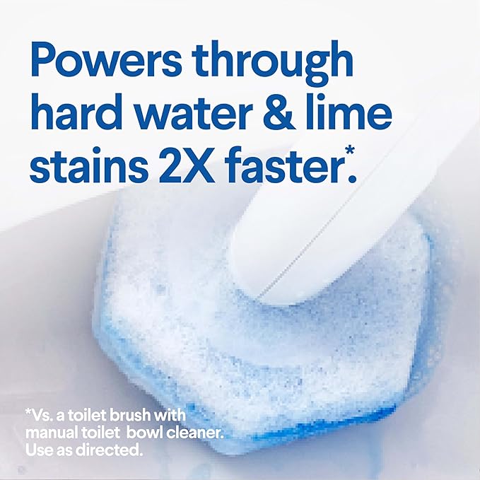 CLOROX ToiletWand Disposable Toilet Cleaning System - ToiletWand, Storage Caddy and 16 Disinfecting Refill Heads (Pack of 6)
