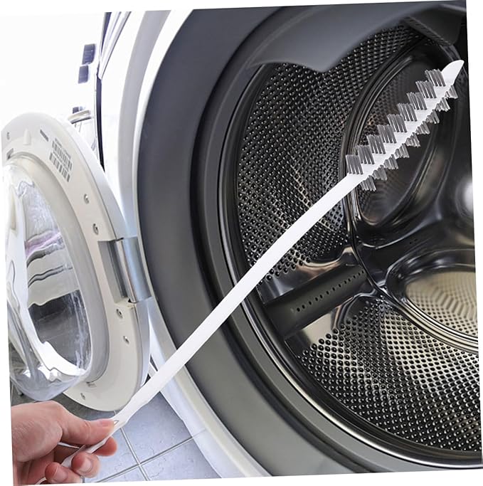 PRETYZOOM 2pcs Rolling Washer Brush Long Handled Scrub Brush for Washing Machine Dryer