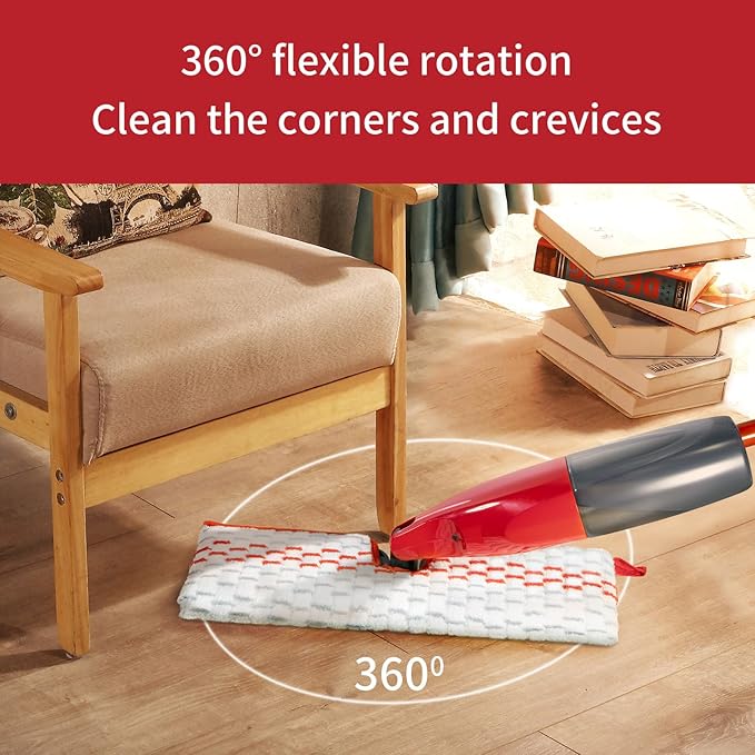 4 Pack Microfiber Spray Mop Pads Compatible with ProMist MAX Replace Head