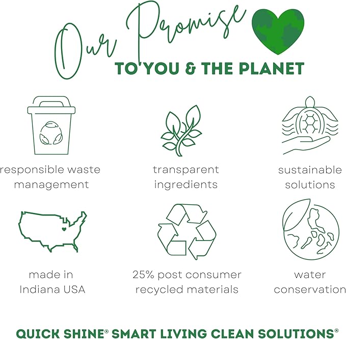 Quick Shine Multi Surface Floor Cleaner Daily Care 24oz, 6Pk | Ready to Use, Dirt Dissolving, Streak Free, No Rinse | Use on Hardwood, Laminate, Luxury Vinyl Plank LVT, Tile & Stone | Safer Choice