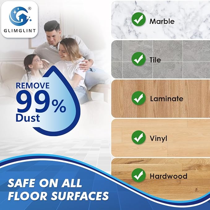 Mop Replace Heads Compatible for O Cedar 6 Pack, Spin Mops Refill Head Replacement for RinseClean 2-Tank System, Machine Washable, Suitable for Hard-surfaced Floors Cleaning
