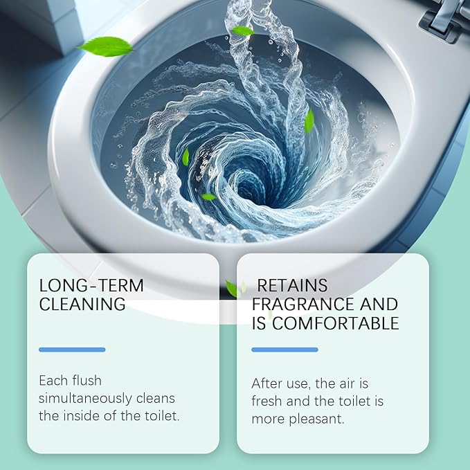 Toilet Deep Cleaner for Bowl and Tank, Long-Lasting Fresh Scent, No Scrubbing Required, Automatic Refreshing Formula, 4.23 oz