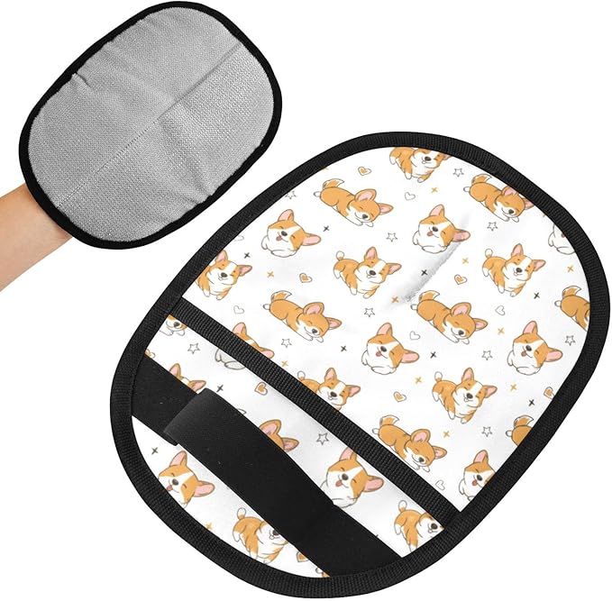Corgi Pet Hair Removal Glove for Cats & Dogs Reusable Pet Hair Removal Glove pet Hair Electrostatic Gloves