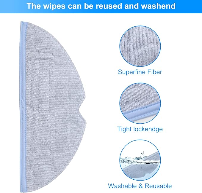 S7 MaxV Ultra Accessories Kit for Xiaomi Roborock S7 S7 + S7 MaxV, S7 MaxV Plus, T7S T7 plus T7S plus Robot Vacuum Cleaners, 2 Roller Brush, 4 S7 Filter, 4 Mop Pads, 6 Side Brush