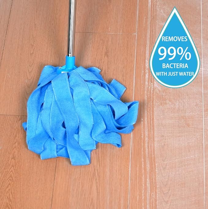 Screw On Microfiber String Mop Head Refill, Compatible with All Standard US Threading Pole (Acme 3/4 inch Thread) – 1PC
