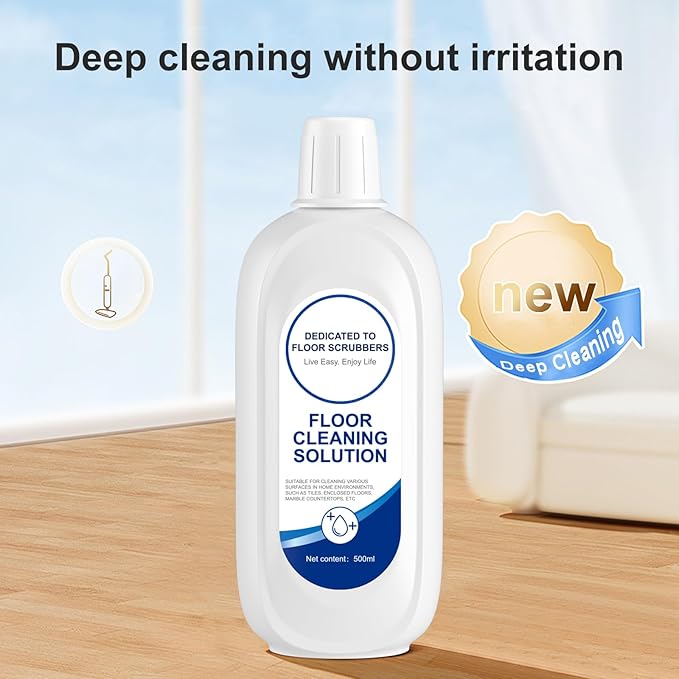 Nukisa Floor Cleaning Solution Compatible With Tineco, Deep Cleans for Multiple Hard Floors, Suitable With All Robot Vacuums with Mopping and Cordless Wet/Dry Vacuum Mop Cleaner (Original 1 Bottle)