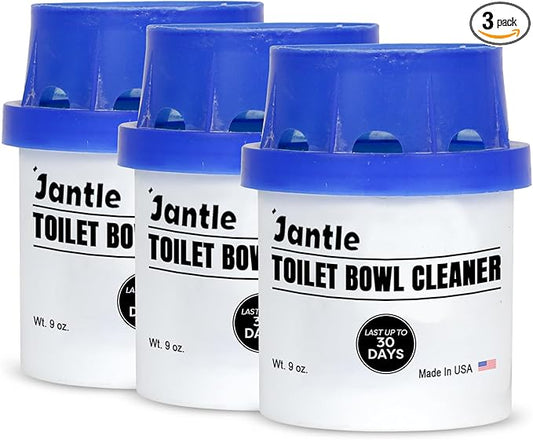 Jantle Automatic Toilet Bowl Cleaner Tablets – In-Tank Toilet Cleaners for Inside the Bowl – Long-Lasting, Easy to Use, Cleans & Deodorizes – 3 Pack