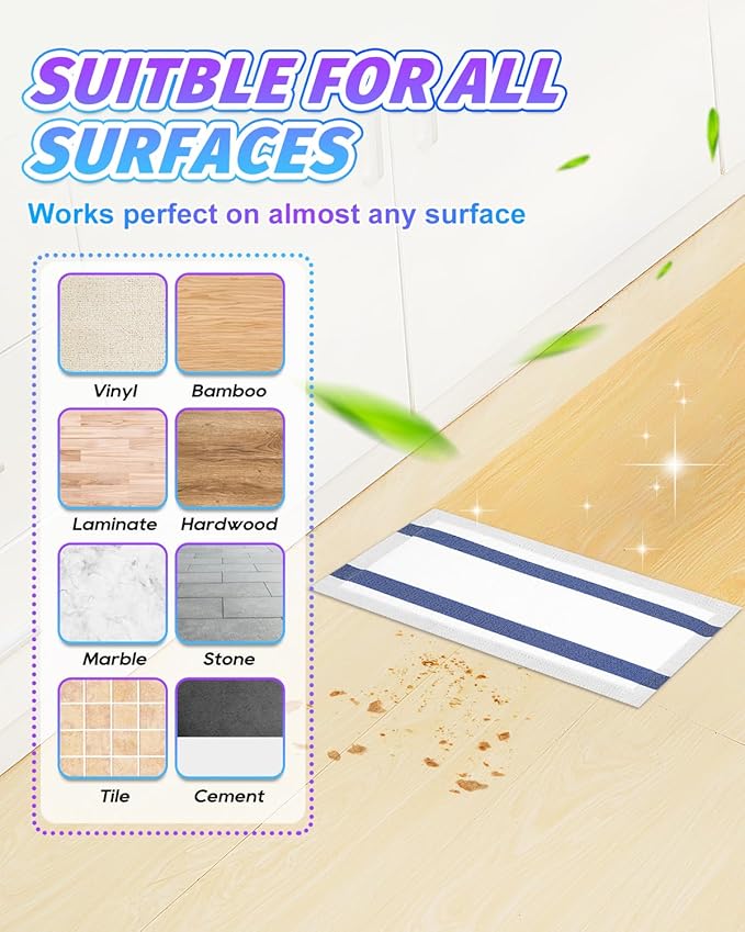Mopping Pad Refill for Wet Jet Mop, 15 Pack Disposable Multi Surface Wetjet Hardwood Floor Cleaner Spray Mop Pads Refills, Thickness & Absorbent