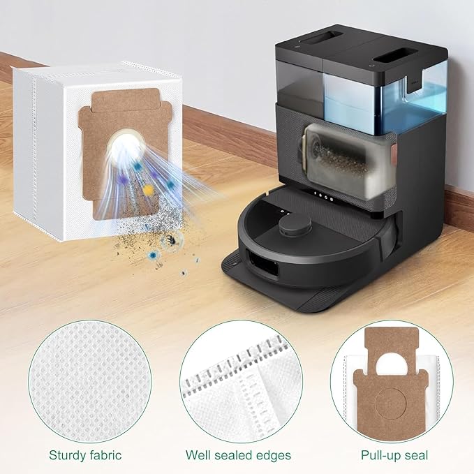 22 Pcs Accessories Kit For iRobot Roomba Plus 505/405 Combo Robot Vacuum, 2 Roller Brush, 4 Mop Pads, 3 Hepa Filters, 6 Side Brush, 6 Vacuum Bags Replacement Parts