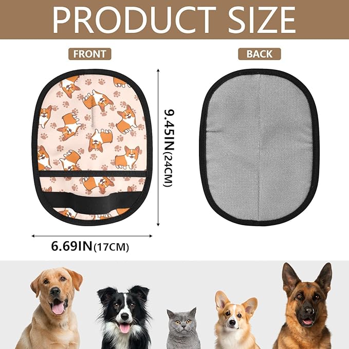 Corgi Pet Hair Removal Glove for Cats Dogs Reusable Pet Hair Removal Glove pet Hair Electrostatic Gloves